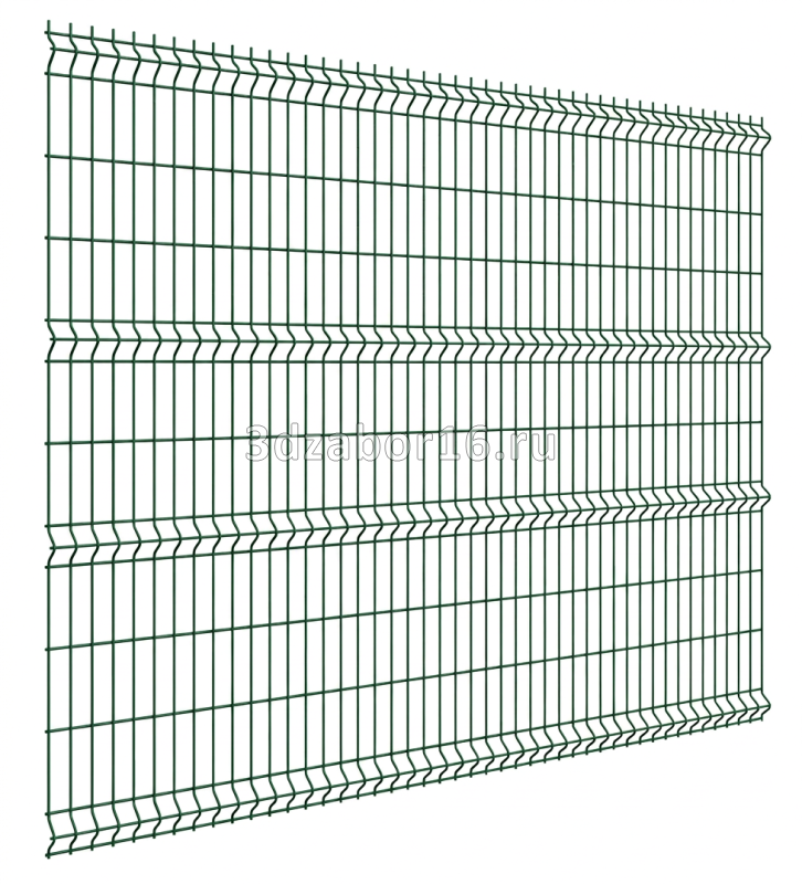 Панель 3D 2,03х2,5м; d4,0мм; яч.200х55; Zn+ПП RAL6005