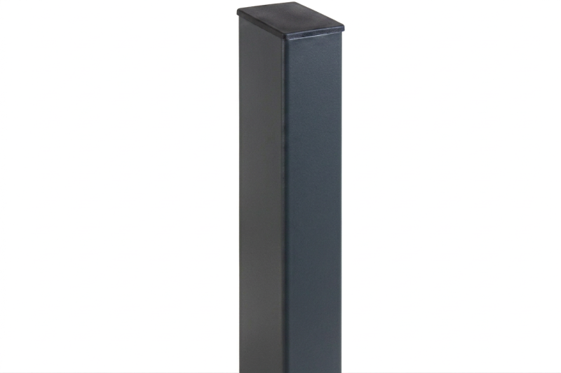 Столб 60х40х1,5 L-3,0м; с ПВХ заглушкой; Zn+ПП RAL7024