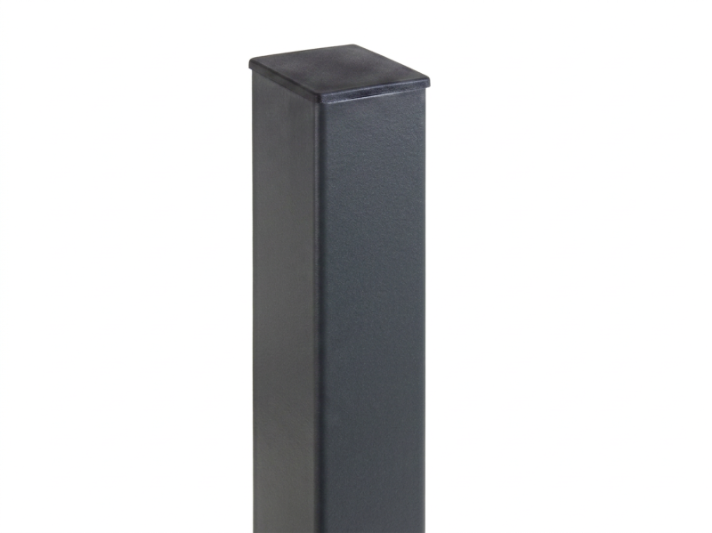 Столб 60х60х1,5 L-3,0м; с ПВХ заглушкой; Zn+ПП RAL7024