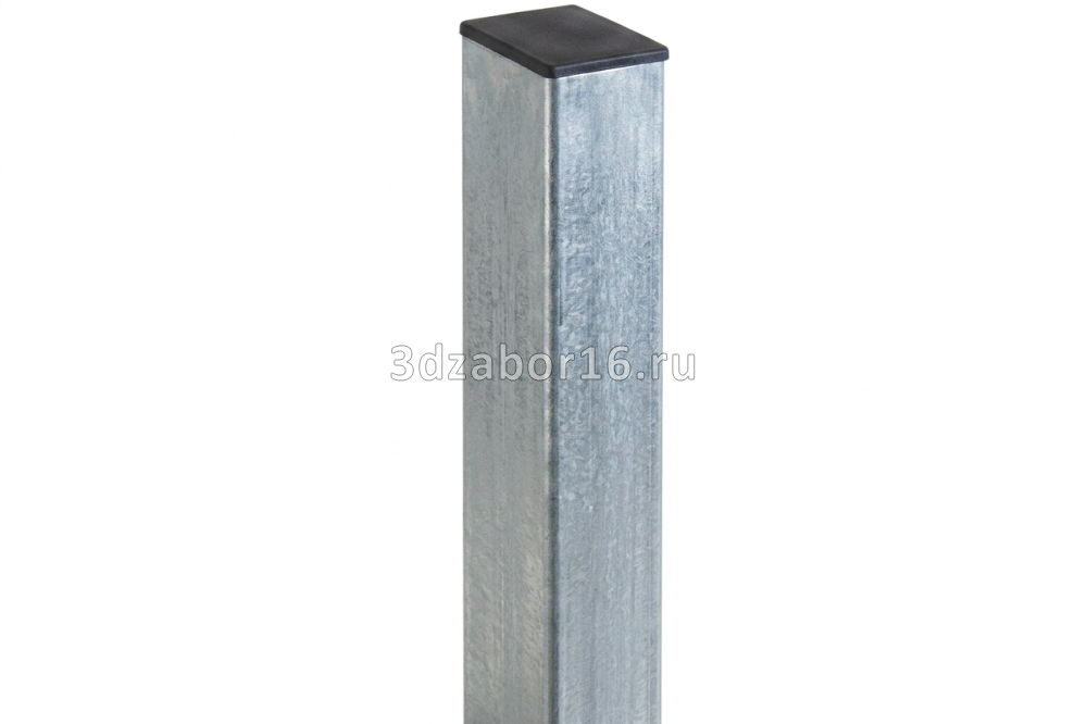 Столб 60х40х1,5 L-3,0м; с ПВХ заглушкой; Zn